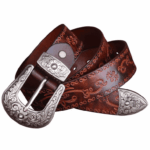 boucle ceinture western dorée