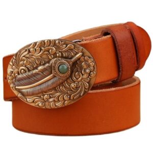 ceinture western plume