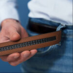 Ceinture en cuir avec système auto