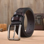 ceinture en cuir vintage homme