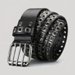 ceinture en cuir noir