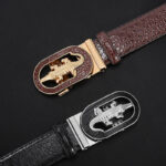 Ceinture Boston en crocodile