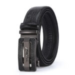ceinture crocodile brun
