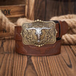 ceinture cuir marron