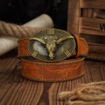 ceinture en cuir style western