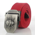 ceinture tête de mort cuir