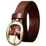 ceinture western cuir marron