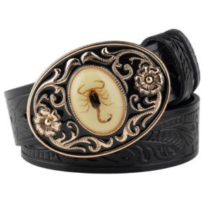 Ceinture Scorpion en Cuir