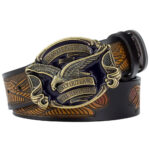 Ceinture cuir style américain