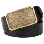 ceinture boucle florale western