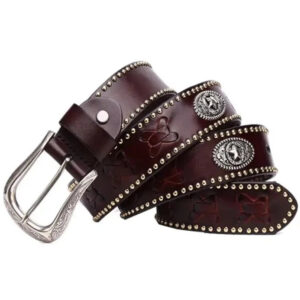 ceinture western cloutée