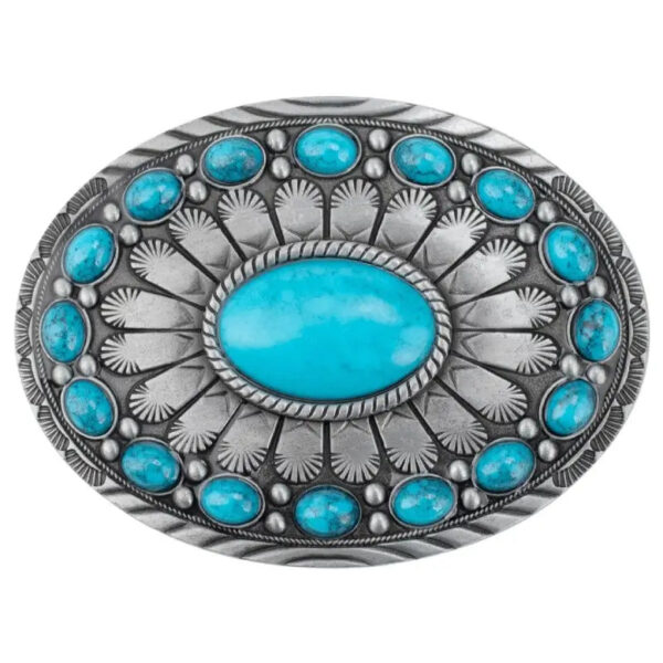 boucle de ceinture turquoise