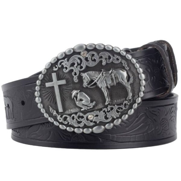 ceinture cuir esprit western
