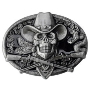 Boucle de Ceinture Crâne Cowboy