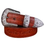 motifs floraux ceinture western