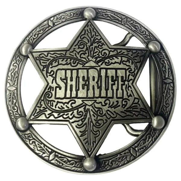 boucle de ceinture cowboy ronde