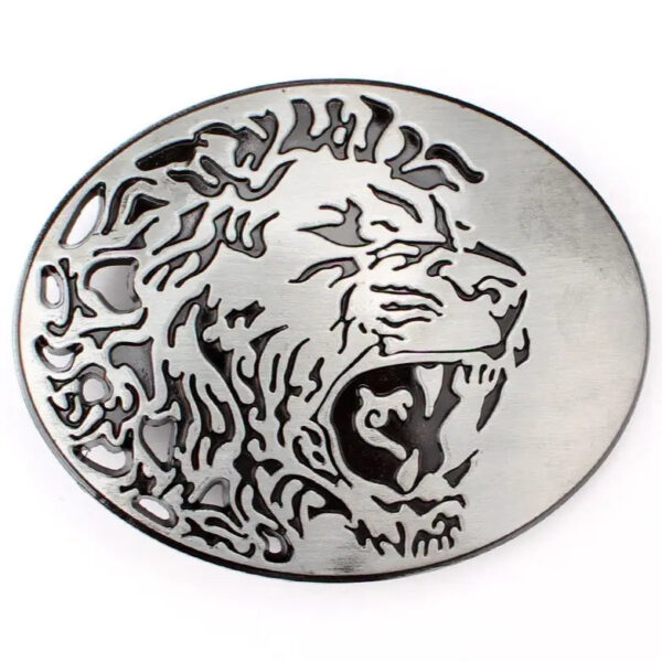 boucle de ceinture tête de lion