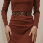 Accessoire ceinture léopard