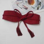 détail ceinture en daim