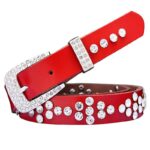 ceinture à strass en cuir modèle Filauria