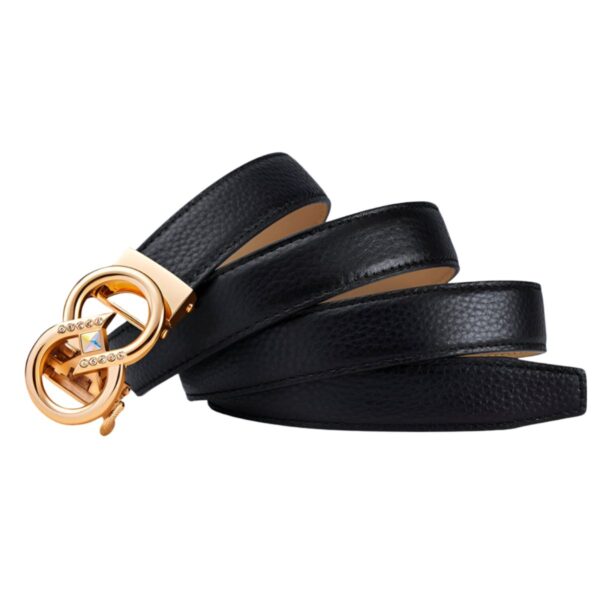 ceinture automatique en cuir grainé