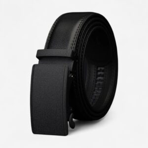 Ceinture automatique en cuir noir