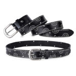 ceinture noire cloutée