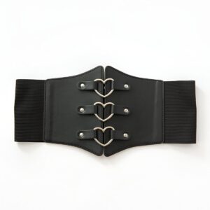 ceinture corset à boucles en cœur