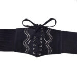 lacets et perles ceinture