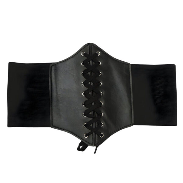 ceinture corset unie à lacet