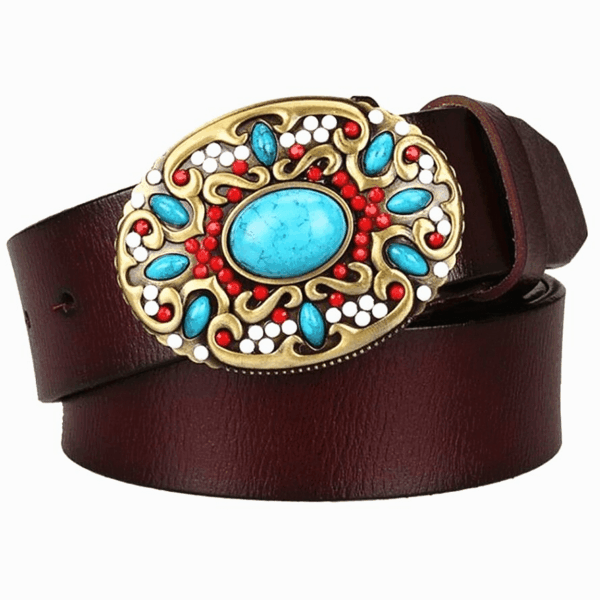 ceinture cowboy cuir femme