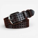 ceinture cuir ajourée femme