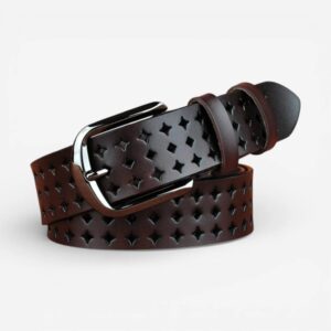 ceinture cuir ajourée femme