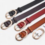ceinture cuir élégante femme