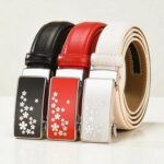 ceinture cuir noir Alveria