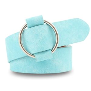 ceinture cuir femme azur