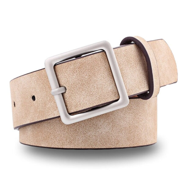 ceinture cuir femme beige