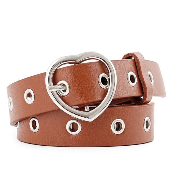 ceinture cuir boucle cœur