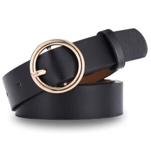 ceinture cuir femme boucle dorée