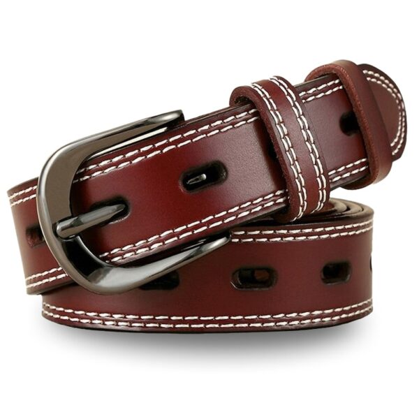 ceinture cuir cognac femme