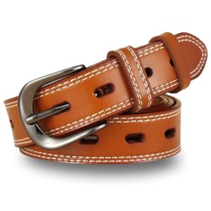 ceinture cuir femme camel