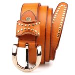Ceinture en cuir style cowboy