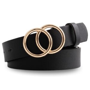 Ceinture Cuir Femme Double Boucle