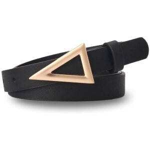Ceinture Cuir Femme Fine Noire