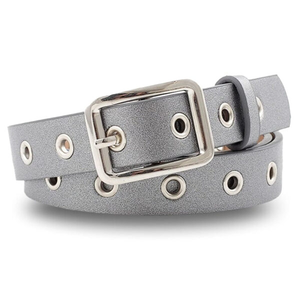 ceinture cuir femme grise