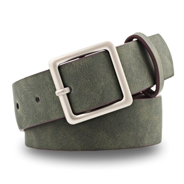 ceinture cuir femme kaki
