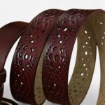 ceinture en cuir élégant femme