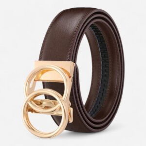 ceinture en cuir noir femme