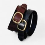 ceinture cuir camel