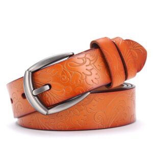 ceinture cuir femme camel